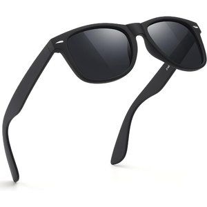 Men Black Retro Polarized Driving Fishing UV Protection Sunglasses